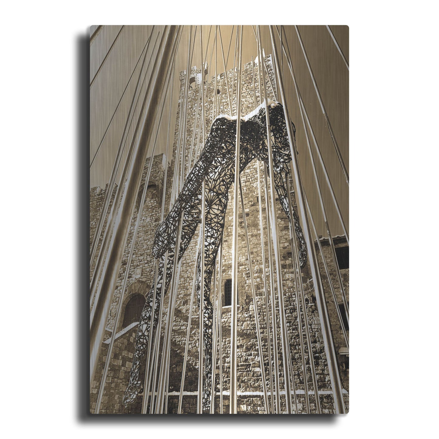 Luxe Metal Art 'Behold, Castellina' by IMB, Metal Wall Art