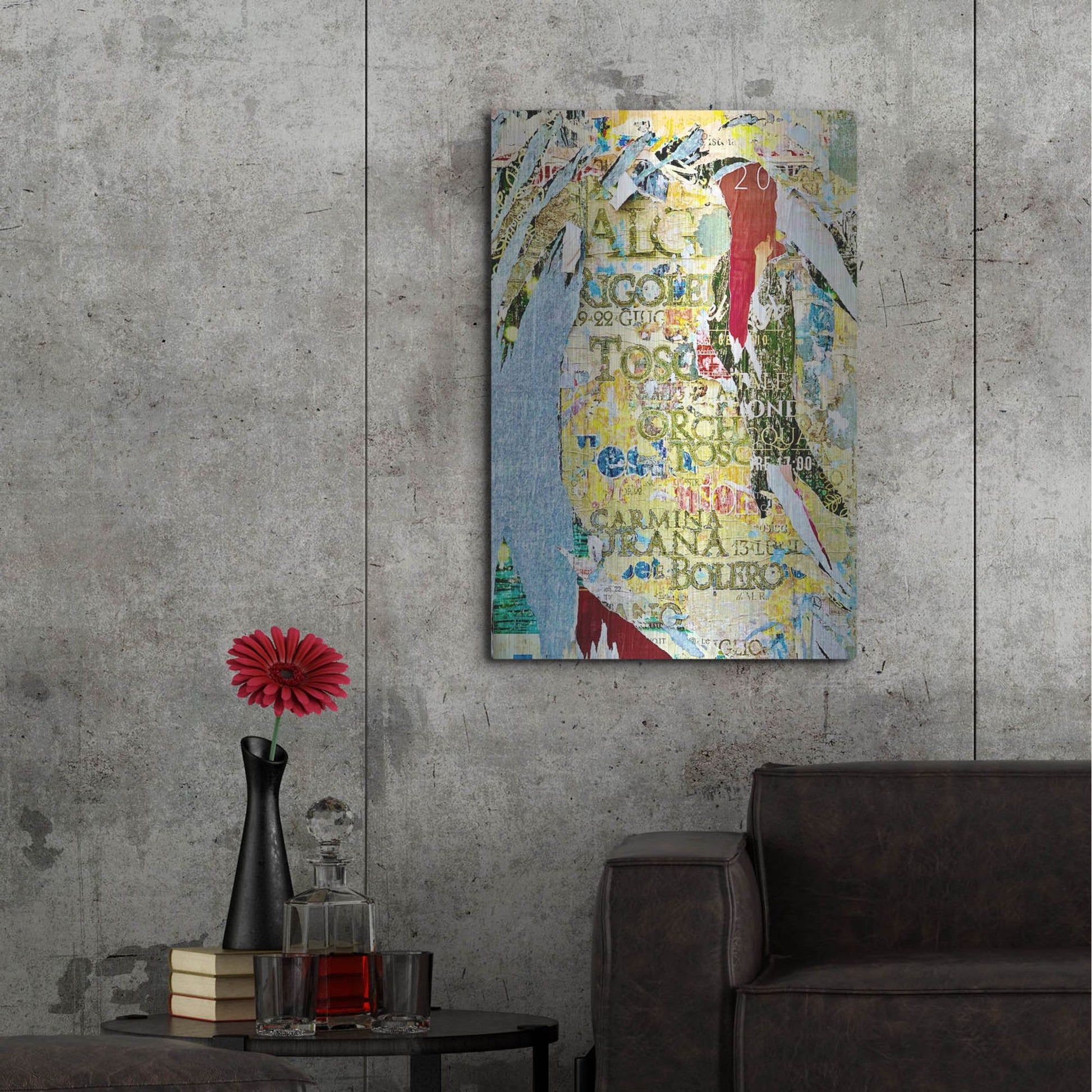 Luxe Metal Art 'Bus Poster Remnant Siena 0' by IMB, Metal Wall Art,24x36