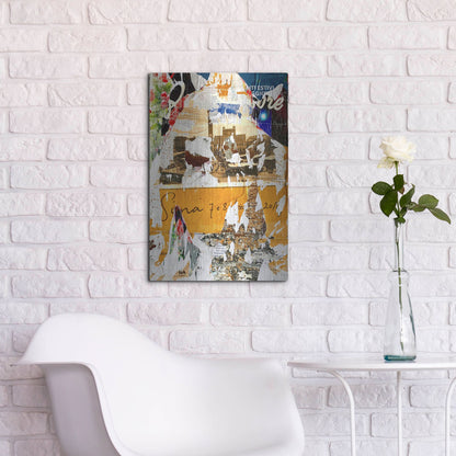 Luxe Metal Art 'Bus Poster Remnant Siena 1' by IMB, Metal Wall Art,16x24