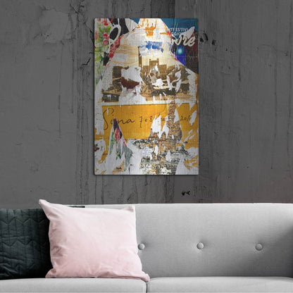 Luxe Metal Art 'Bus Poster Remnant Siena 1' by IMB, Metal Wall Art,24x36