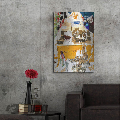 Luxe Metal Art 'Bus Poster Remnant Siena 1' by IMB, Metal Wall Art,24x36