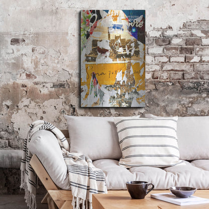 Luxe Metal Art 'Bus Poster Remnant Siena 1' by IMB, Metal Wall Art,24x36