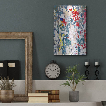 Luxe Metal Art 'Bus Poster Remnant Siena 3' by IMB, Metal Wall Art,12x16