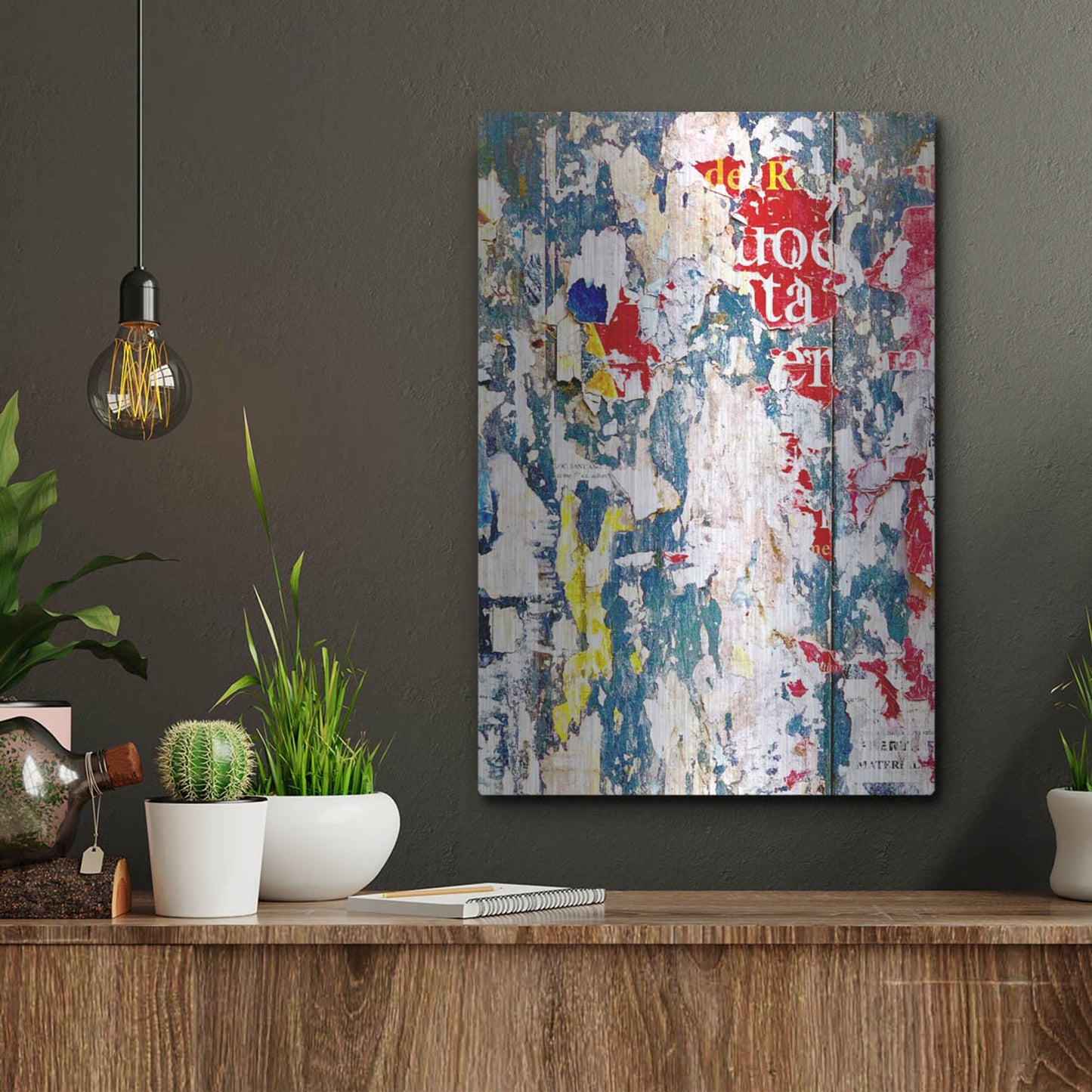 Luxe Metal Art 'Bus Poster Remnant Siena 3' by IMB, Metal Wall Art,12x16