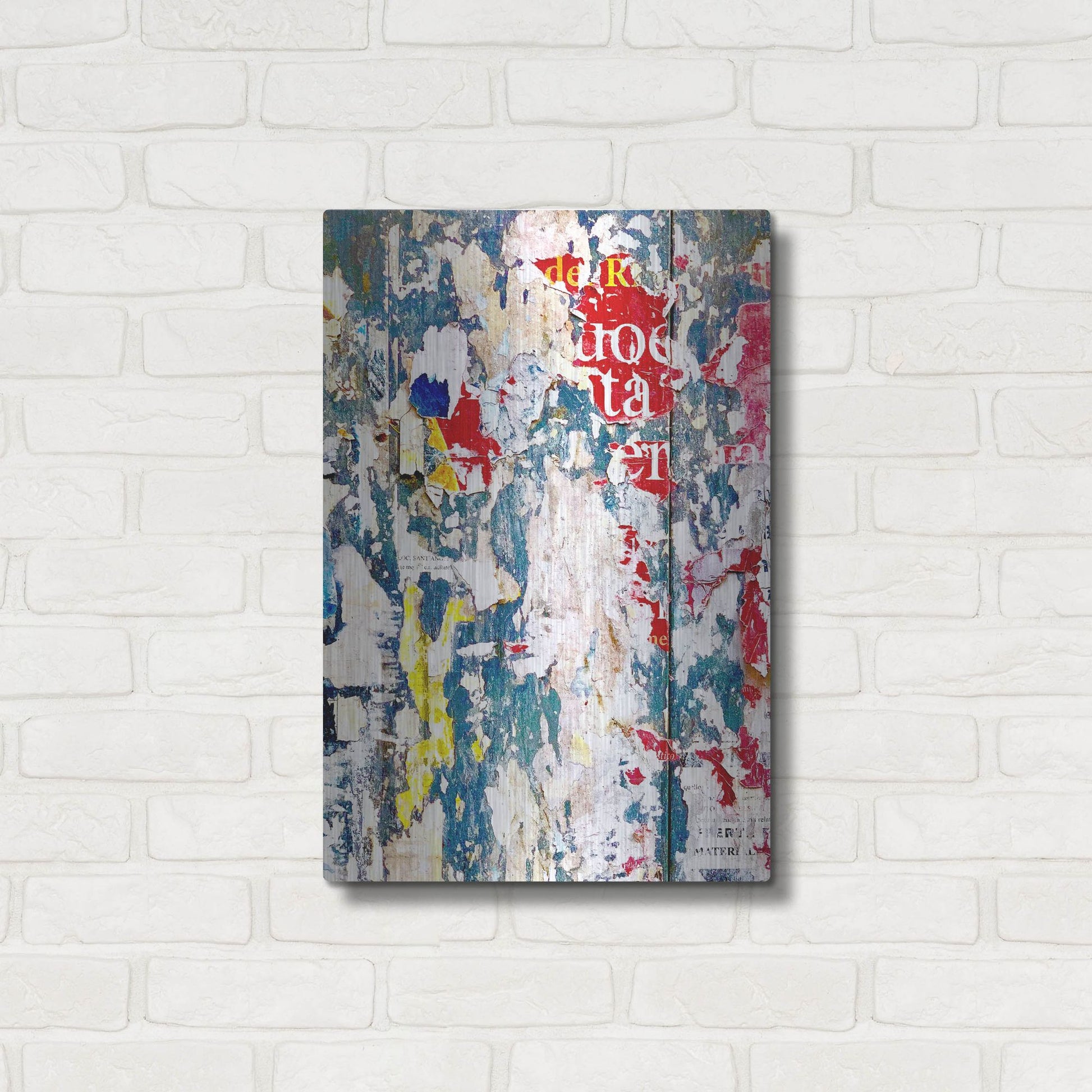 Luxe Metal Art 'Bus Poster Remnant Siena 3' by IMB, Metal Wall Art,16x24