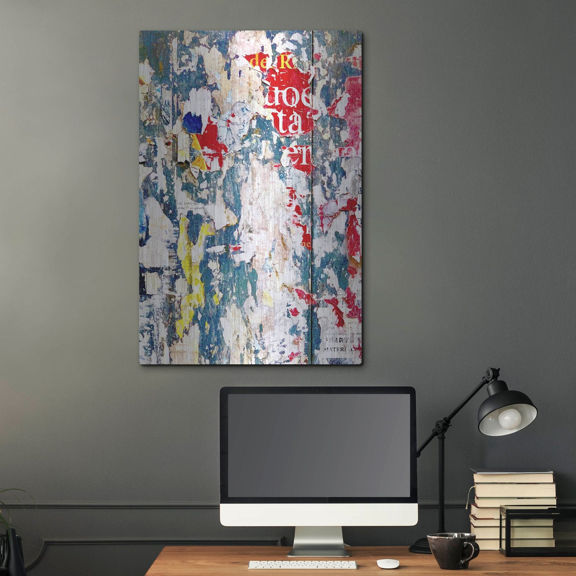 Luxe Metal Art 'Bus Poster Remnant Siena 3' by IMB, Metal Wall Art,24x36