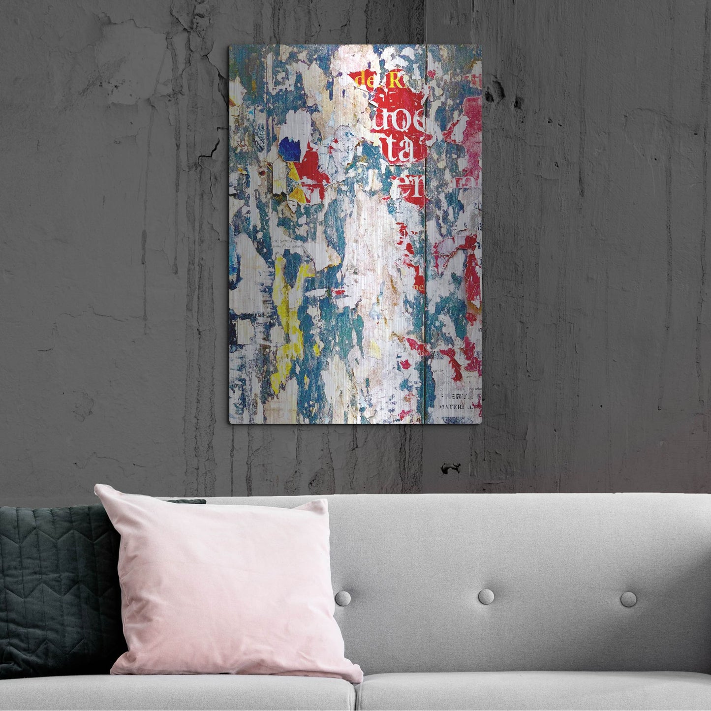 Luxe Metal Art 'Bus Poster Remnant Siena 3' by IMB, Metal Wall Art,24x36