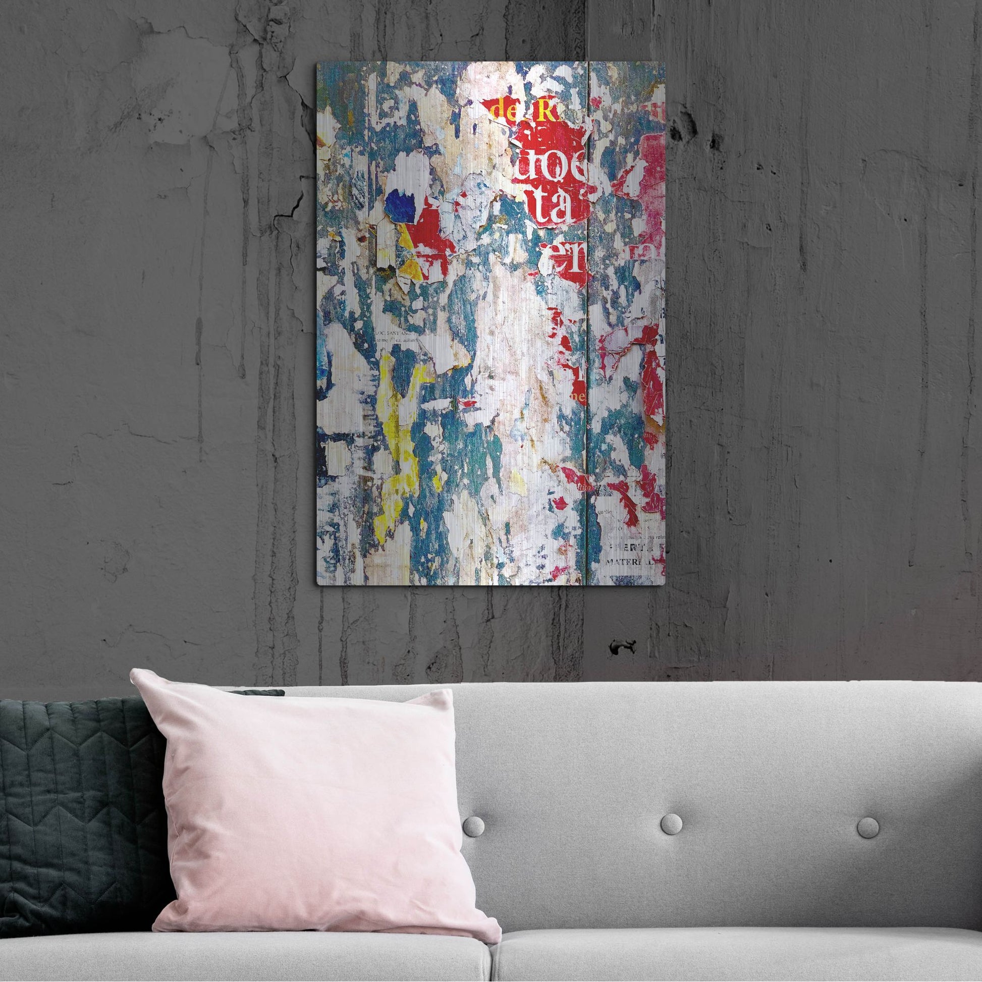 Luxe Metal Art 'Bus Poster Remnant Siena 3' by IMB, Metal Wall Art,24x36