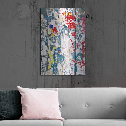 Luxe Metal Art 'Bus Poster Remnant Siena 3' by IMB, Metal Wall Art,24x36