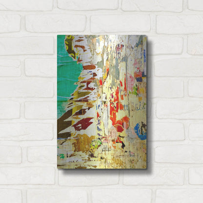 Luxe Metal Art 'Bus Poster Remnant Siena 7' by IMB, Metal Wall Art,12x16