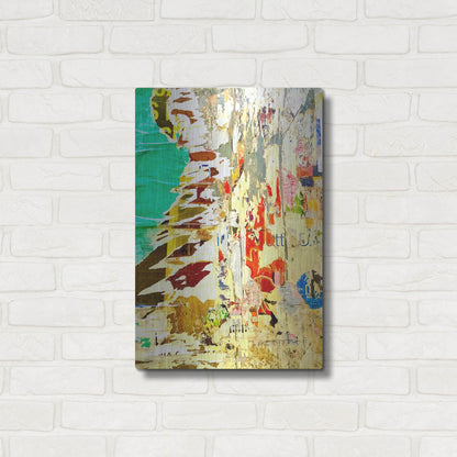 Luxe Metal Art 'Bus Poster Remnant Siena 7' by IMB, Metal Wall Art,16x24