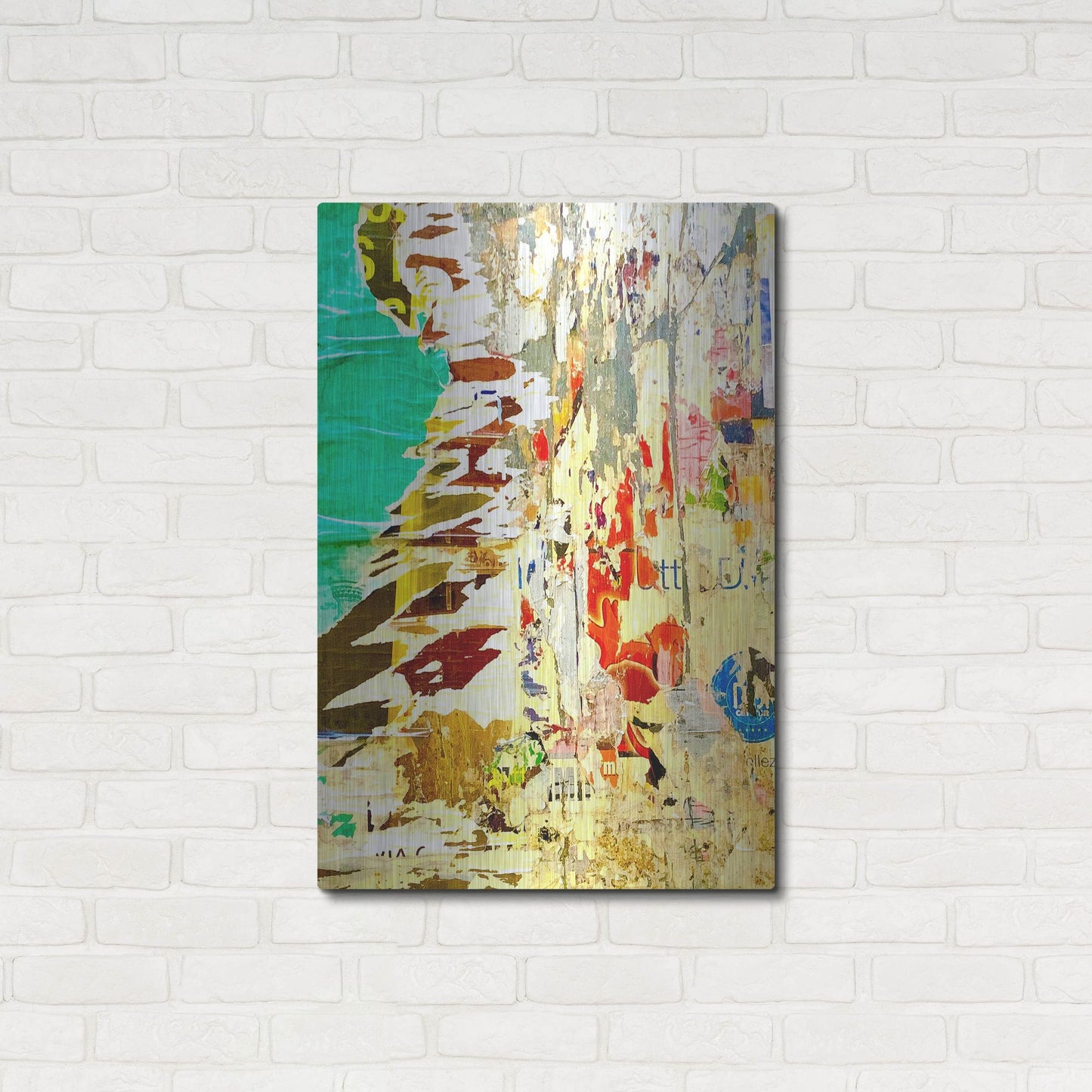 Luxe Metal Art 'Bus Poster Remnant Siena 7' by IMB, Metal Wall Art,24x36