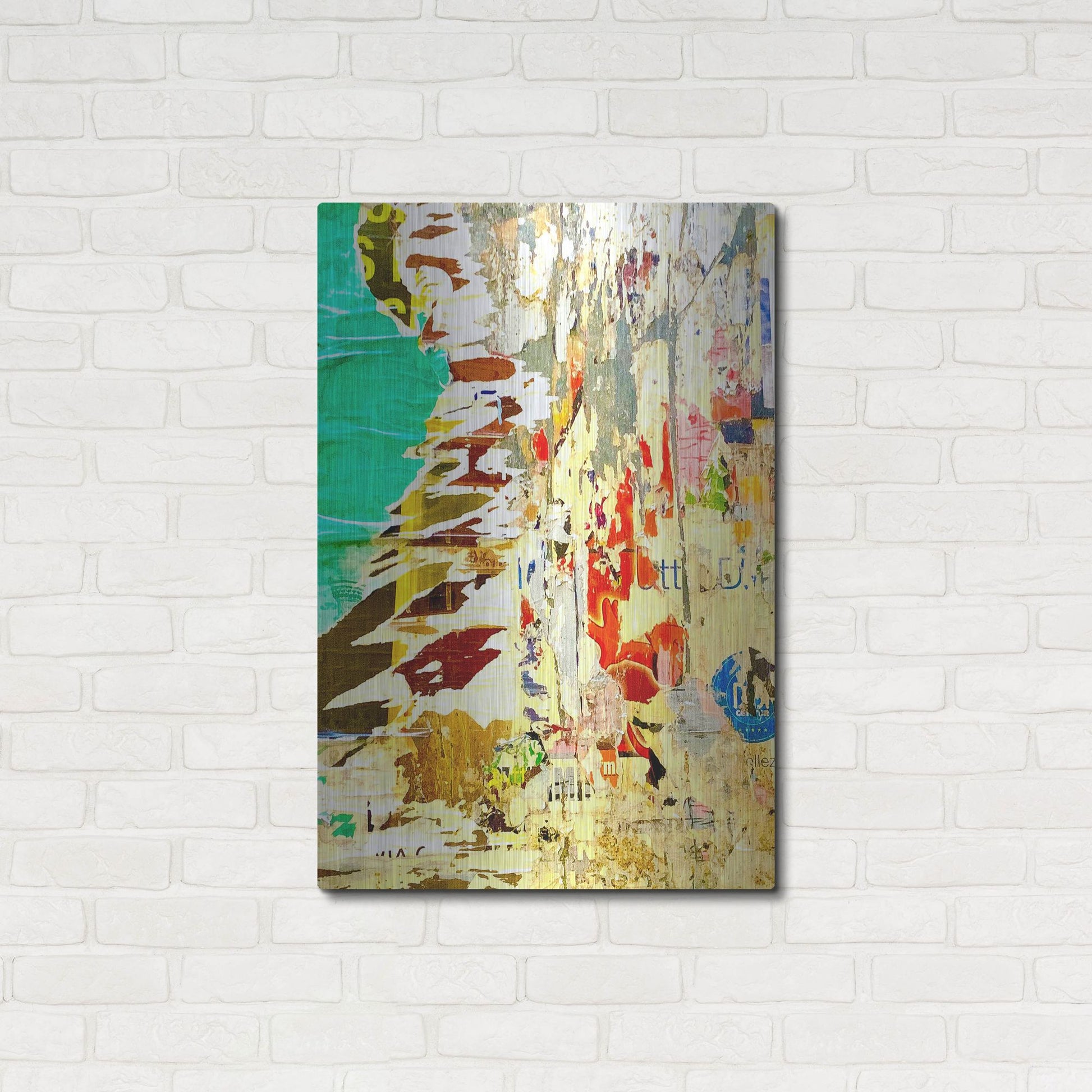 Luxe Metal Art 'Bus Poster Remnant Siena 7' by IMB, Metal Wall Art,24x36