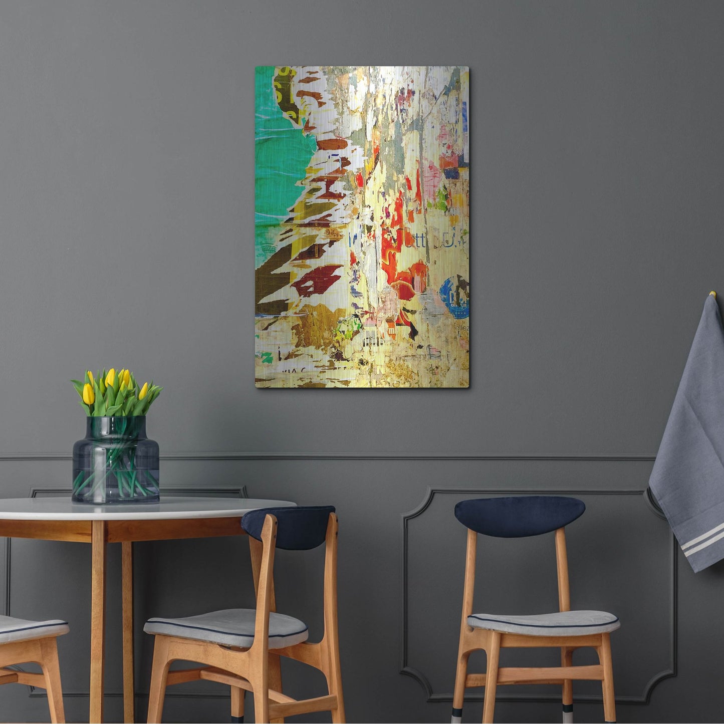 Luxe Metal Art 'Bus Poster Remnant Siena 7' by IMB, Metal Wall Art,24x36