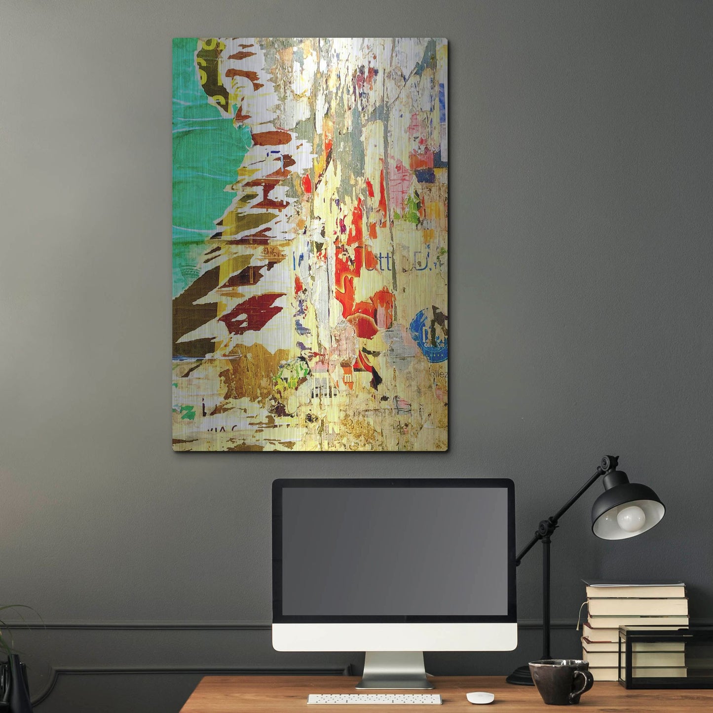 Luxe Metal Art 'Bus Poster Remnant Siena 7' by IMB, Metal Wall Art,24x36