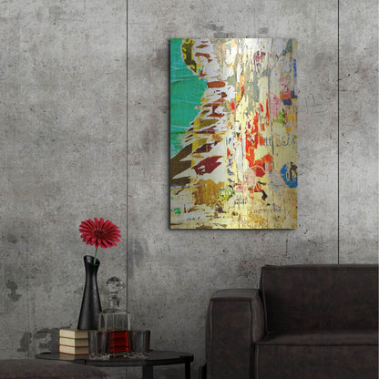 Luxe Metal Art 'Bus Poster Remnant Siena 7' by IMB, Metal Wall Art,24x36