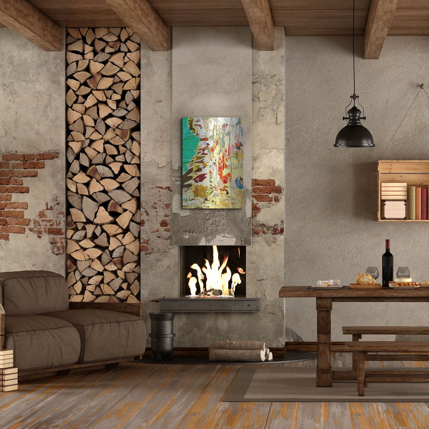 Luxe Metal Art 'Bus Poster Remnant Siena 7' by IMB, Metal Wall Art,24x36