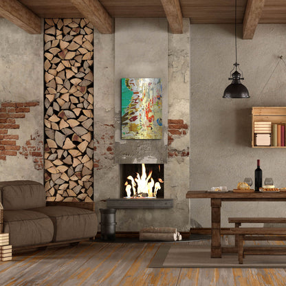 Luxe Metal Art 'Bus Poster Remnant Siena 7' by IMB, Metal Wall Art,24x36