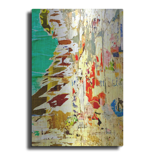 Luxe Metal Art 'Bus Poster Remnant Siena 7' by IMB, Metal Wall Art