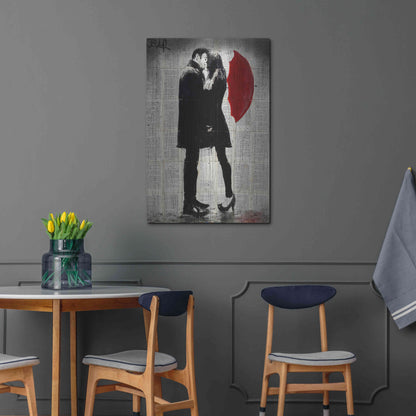 Luxe Metal Art 'Winters Kiss' by Loui Jover, Metal Wall Art,24x36