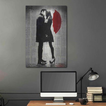 Luxe Metal Art 'Winters Kiss' by Loui Jover, Metal Wall Art,24x36