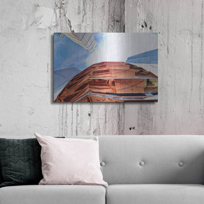 Luxe Metal Art 'NYC High Sky Line' by IMB, Metal Wall Art,36x24