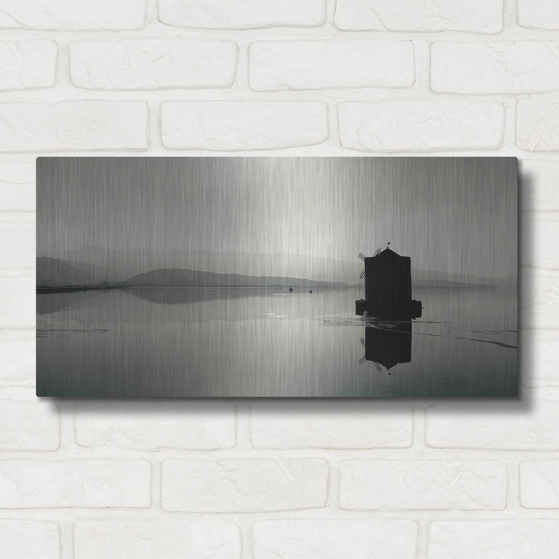 Luxe Metal Art 'Still Waters At Mulino Spagnolo' by IMB, Metal Wall Art,24x12