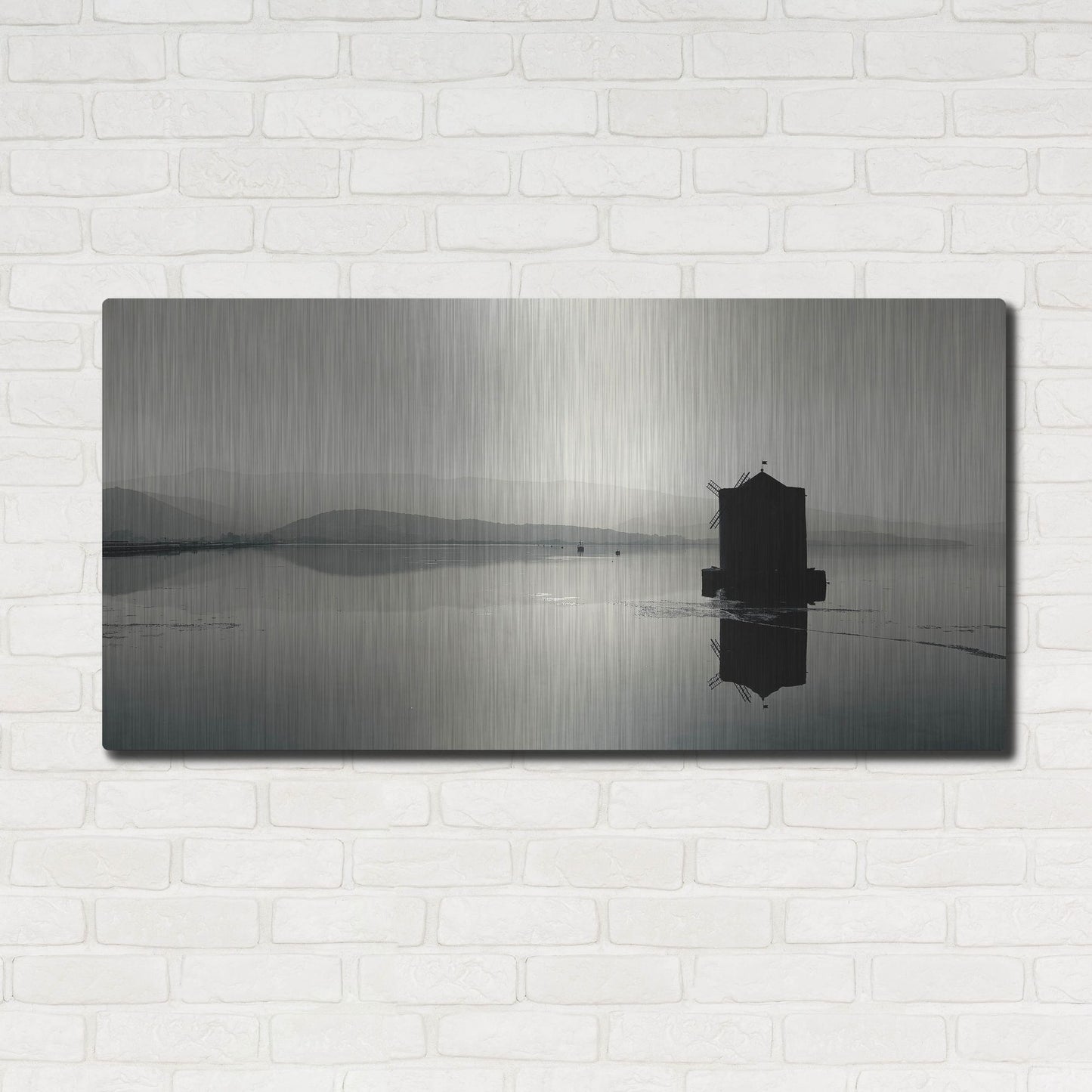 Luxe Metal Art 'Still Waters At Mulino Spagnolo' by IMB, Metal Wall Art,48x24