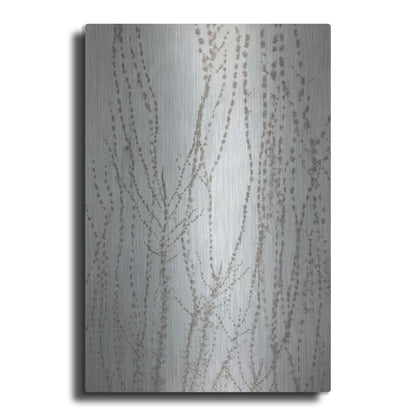 Luxe Metal Art 'Stucco Minus Vine 1' by IMB, Metal Wall Art