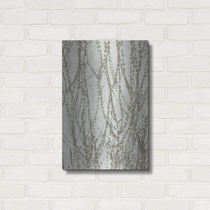 Luxe Metal Art 'Stucco Minus Vine 2' by IMB, Metal Wall Art,16x24