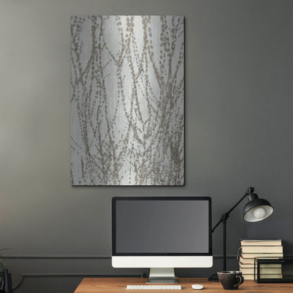 Luxe Metal Art 'Stucco Minus Vine 2' by IMB, Metal Wall Art,24x36