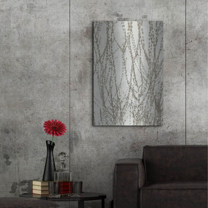 Luxe Metal Art 'Stucco Minus Vine 2' by IMB, Metal Wall Art,24x36