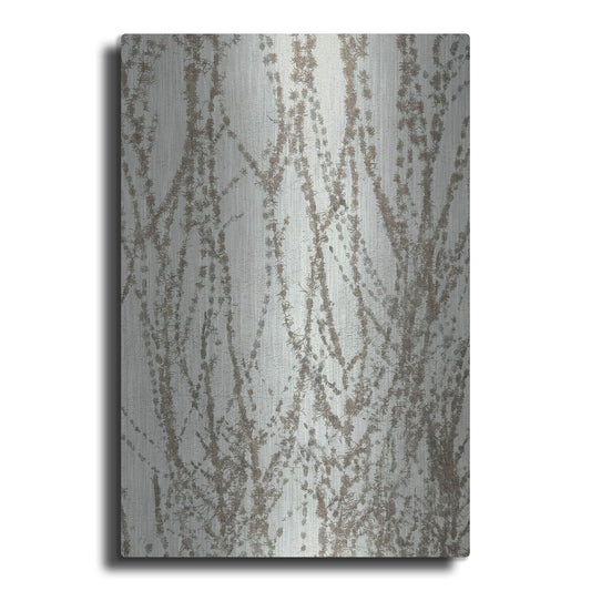 Luxe Metal Art 'Stucco Minus Vine 2' by IMB, Metal Wall Art