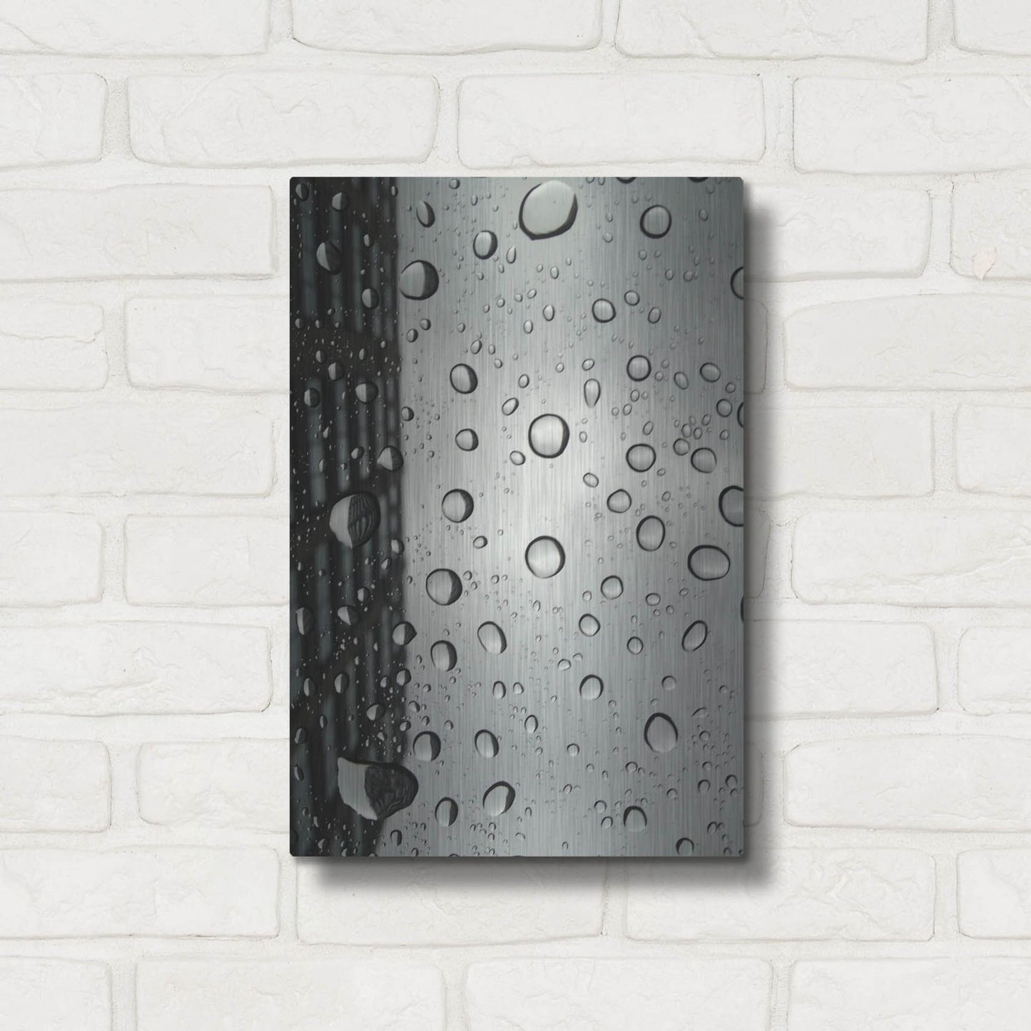 Luxe Metal Art 'Windshield Drops NYC' by IMB, Metal Wall Art,12x16