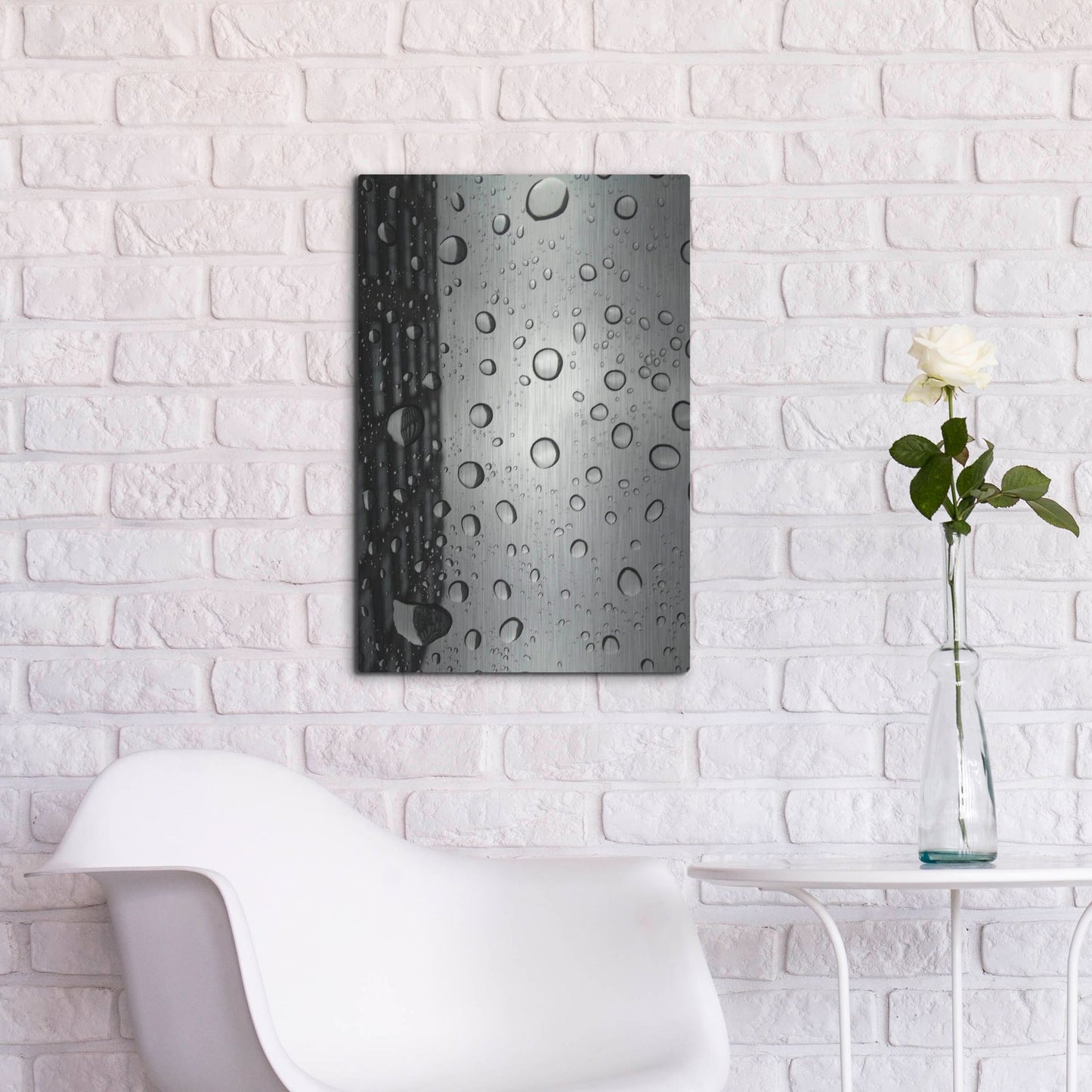 Luxe Metal Art 'Windshield Drops NYC' by IMB, Metal Wall Art,16x24