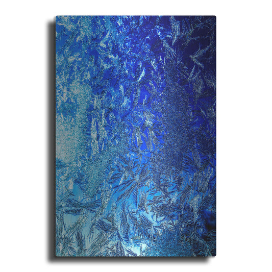 Luxe Metal Art 'Windshield Ice Blue 1' by IMB, Metal Wall Art