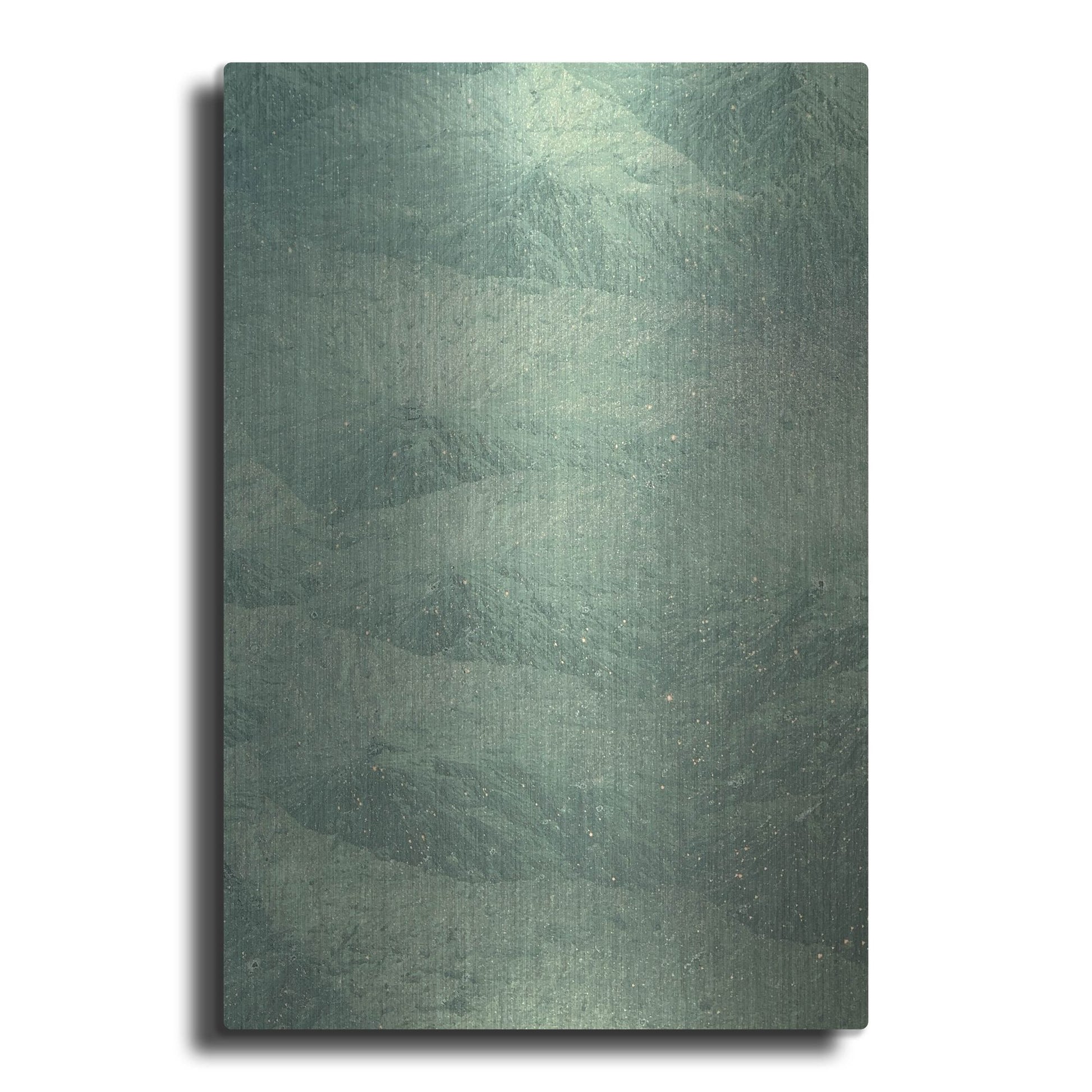 Luxe Metal Art 'Windshield Ice Green 1' by IMB, Metal Wall Art