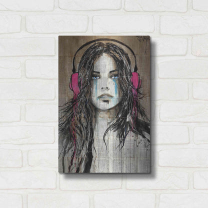 Luxe Metal Art 'Wired for Sound' by Loui Jover, Metal Wall Art,12x16