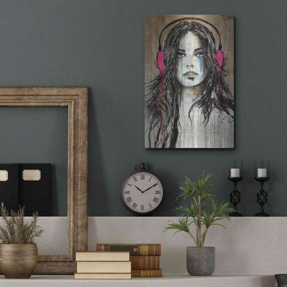 Luxe Metal Art 'Wired for Sound' by Loui Jover, Metal Wall Art,12x16