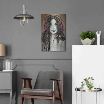 Luxe Metal Art 'Wired for Sound' by Loui Jover, Metal Wall Art,16x24