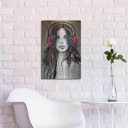 Luxe Metal Art 'Wired for Sound' by Loui Jover, Metal Wall Art,16x24