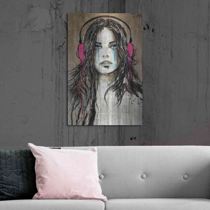 Luxe Metal Art 'Wired for Sound' by Loui Jover, Metal Wall Art,24x36
