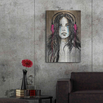 Luxe Metal Art 'Wired for Sound' by Loui Jover, Metal Wall Art,24x36