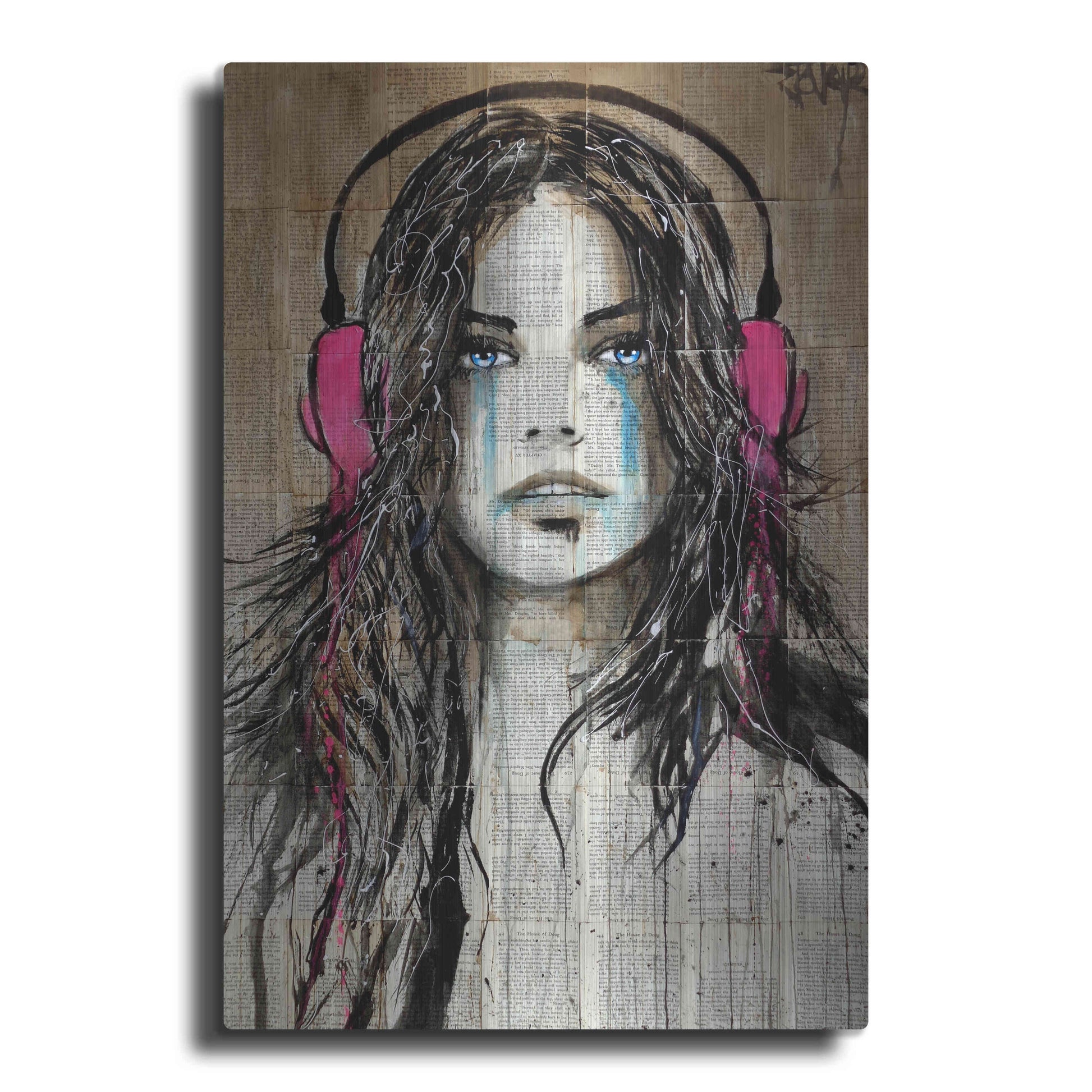 Luxe Metal Art 'Wired for Sound' by Loui Jover, Metal Wall Art