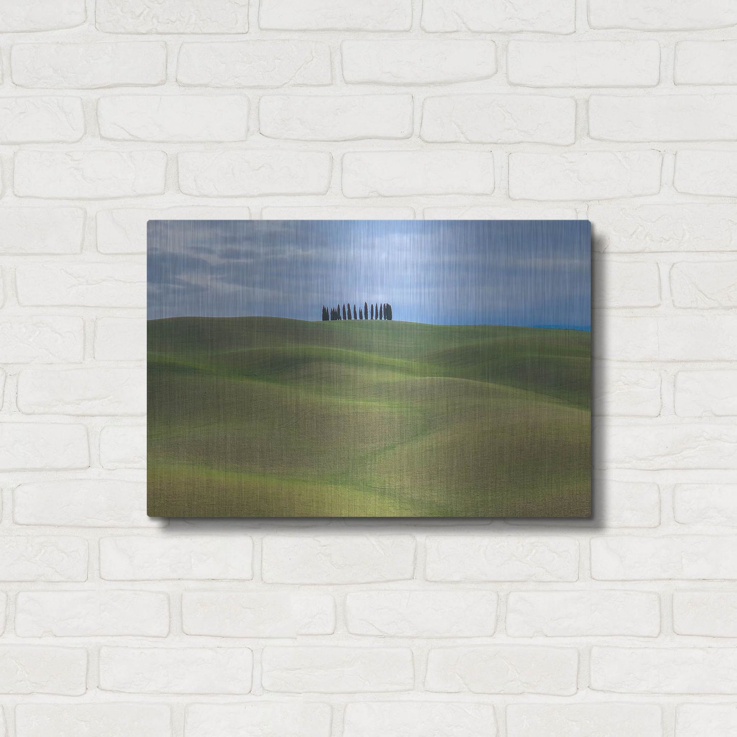 Luxe Metal Art 'Val d'Orcia Respite' by IMB, Metal Wall Art,24x16