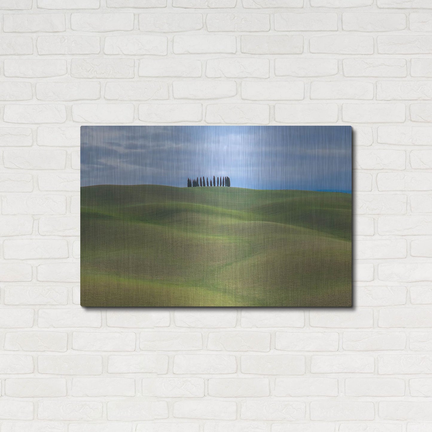 Luxe Metal Art 'Val d'Orcia Respite' by IMB, Metal Wall Art,36x24