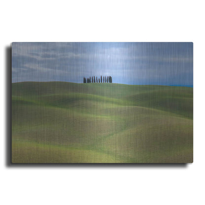 Luxe Metal Art 'Val d'Orcia Respite' by IMB, Metal Wall Art