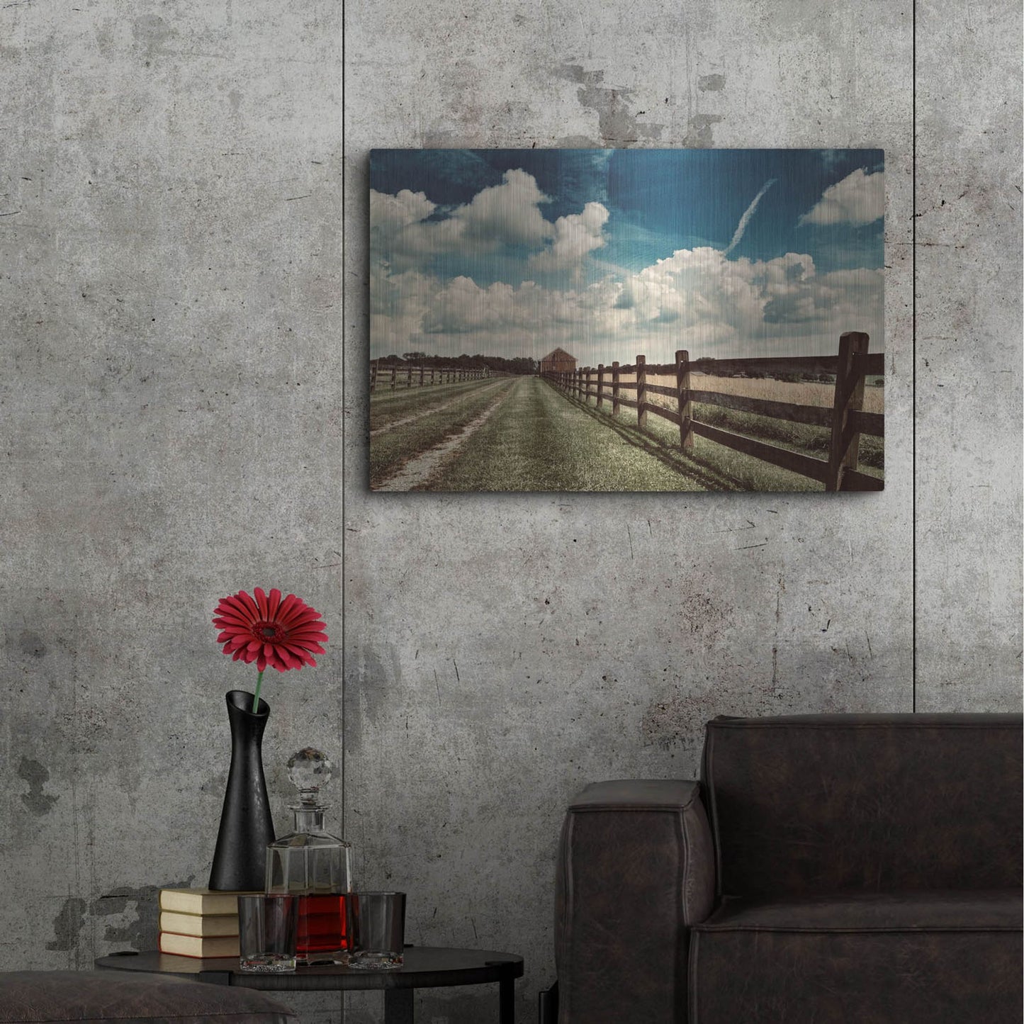 Luxe Metal Art 'Wolf Creek Perspective' by IMB, Metal Wall Art,36x24