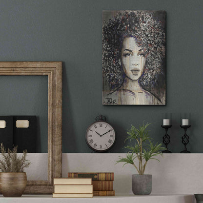 Luxe Metal Art 'Wonder' by Loui Jover, Metal Wall Art,12x16