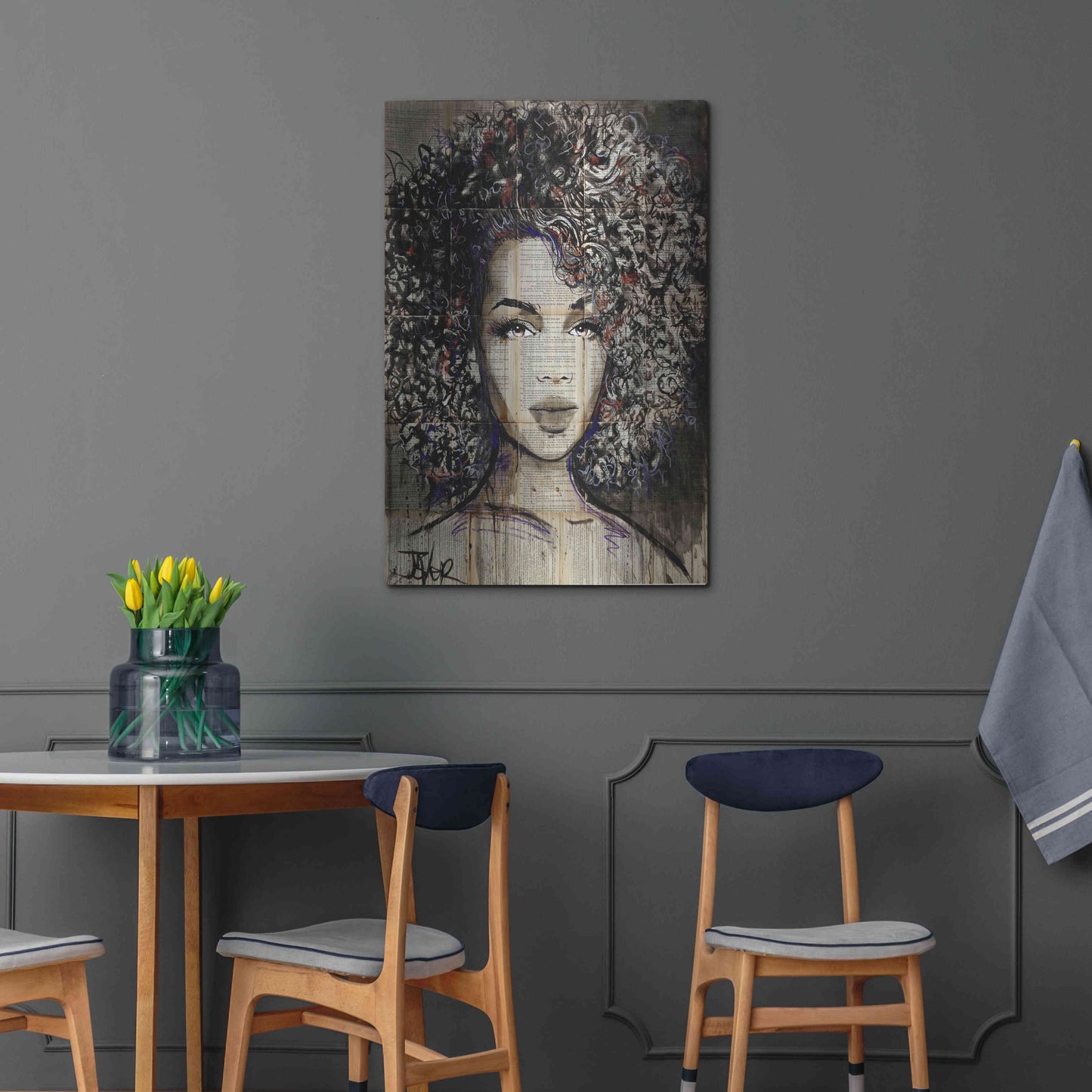 Luxe Metal Art 'Wonder' by Loui Jover, Metal Wall Art,24x36